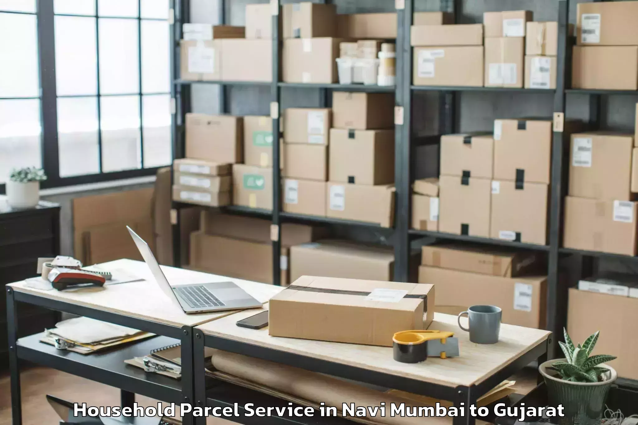 Reliable Navi Mumbai to Bhayavadar Household Parcel